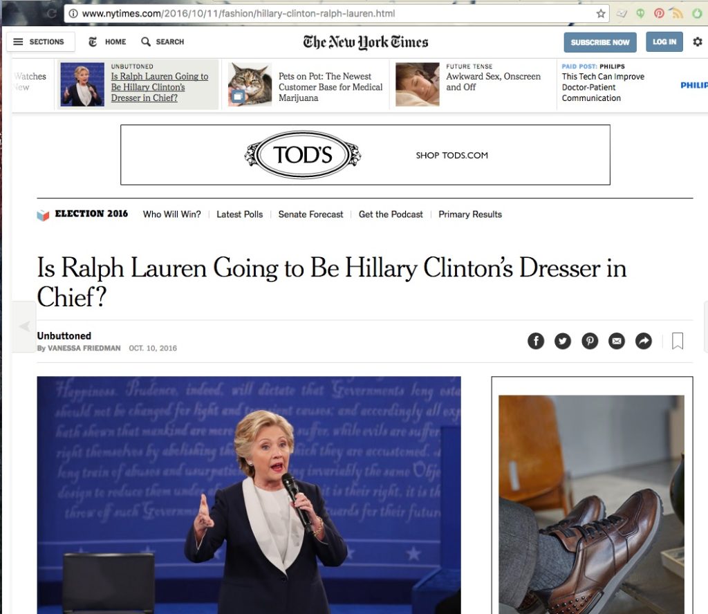 nytimes article hillary